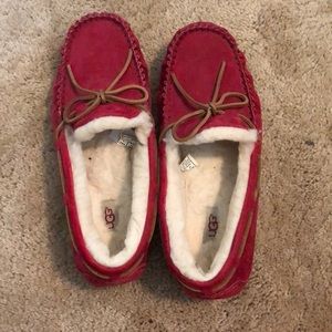 Red ugh slippers
